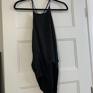 Abercrombie black high neck body suit - size S